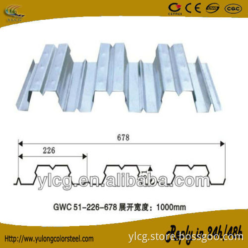 corrugated galvanized steel floor decking sheet